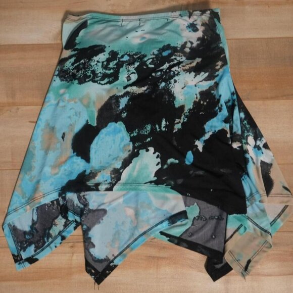 🌊 Y2K Aqua Marble Tube Top – Size S 🌊 - Picture 3 of 3